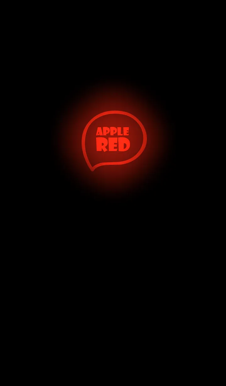 [LINE着せ替え] Apple Red Neon Theme  V1(JP)の画像1