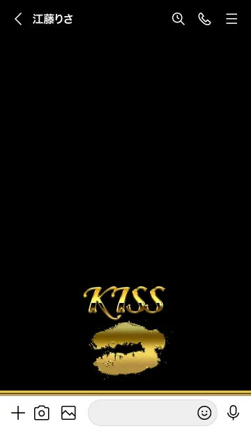 [LINE着せ替え] キス Kiss Gold2の画像3