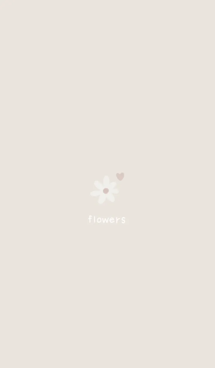 [LINE着せ替え] Flowes -daisy beige-の画像1