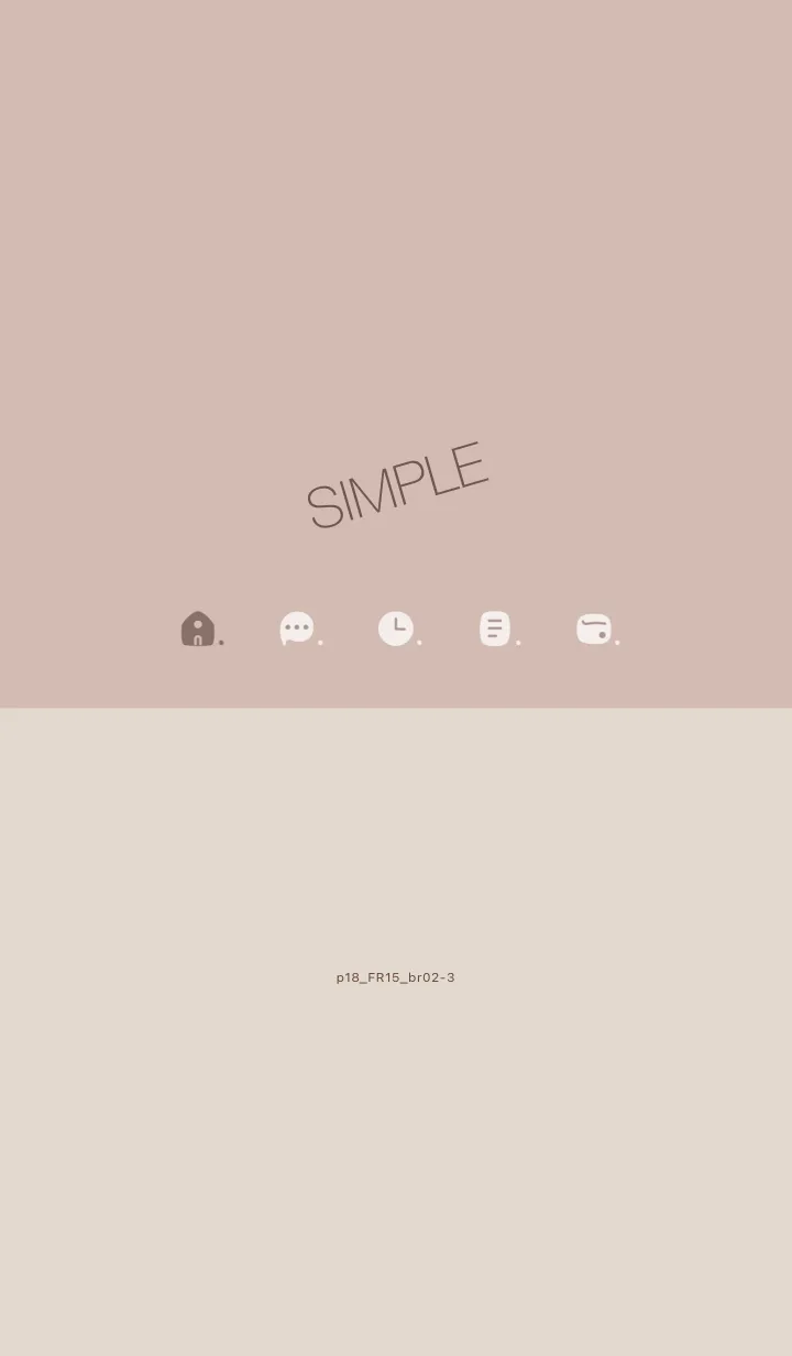 [LINE着せ替え] p18.15_ベージュ ブラウン2-3の画像1