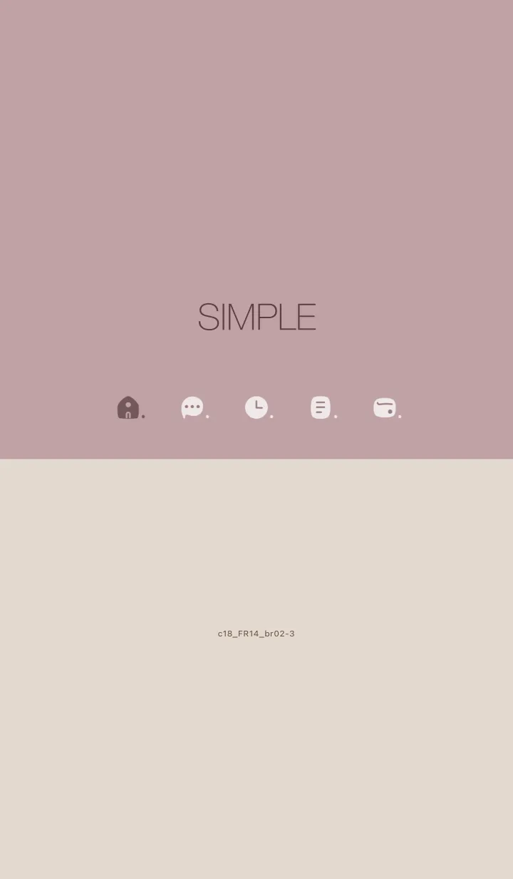 [LINE着せ替え] c18.14_ピンク2 ブラウン2-3の画像1