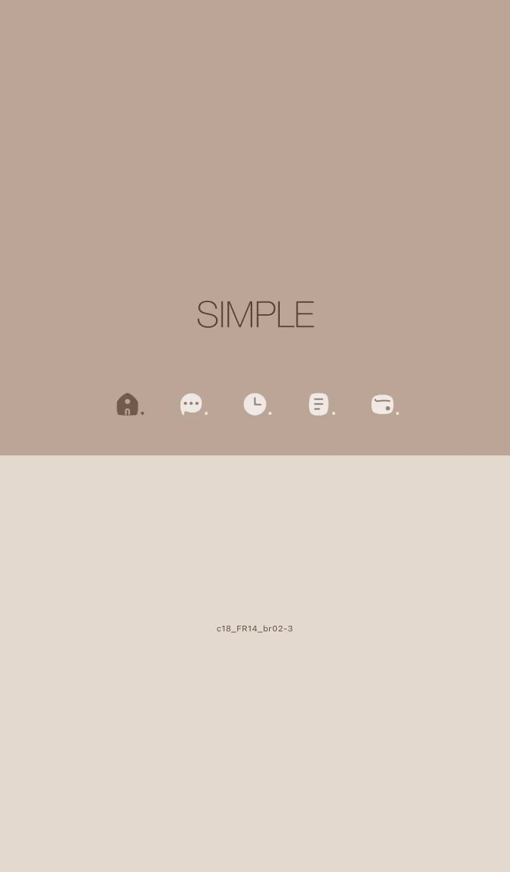 [LINE着せ替え] c18.14_ベージュ3 ブラウン2-3の画像1