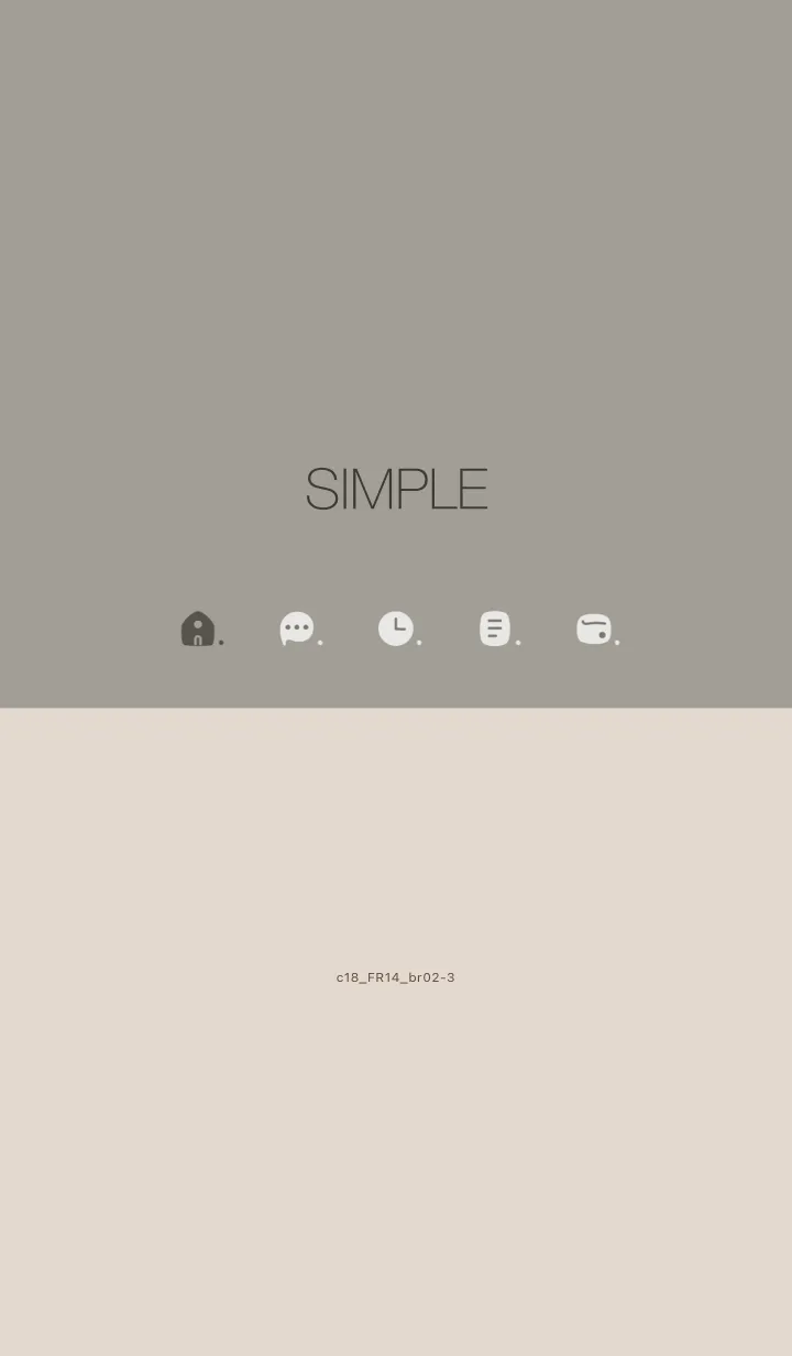[LINE着せ替え] c18.14_スモーキーアッシュ ブラウン2-3の画像1