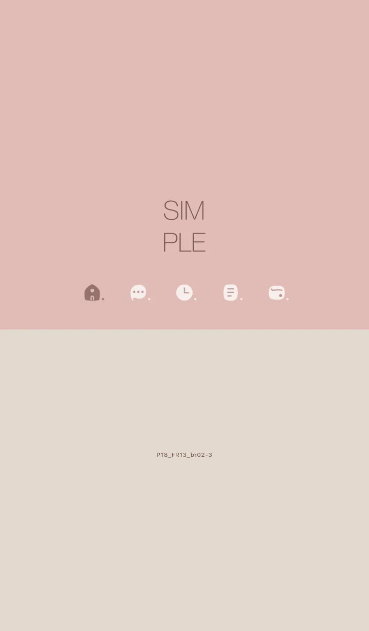 [LINE着せ替え] P18.13_ピンク ブラウン2-3の画像1