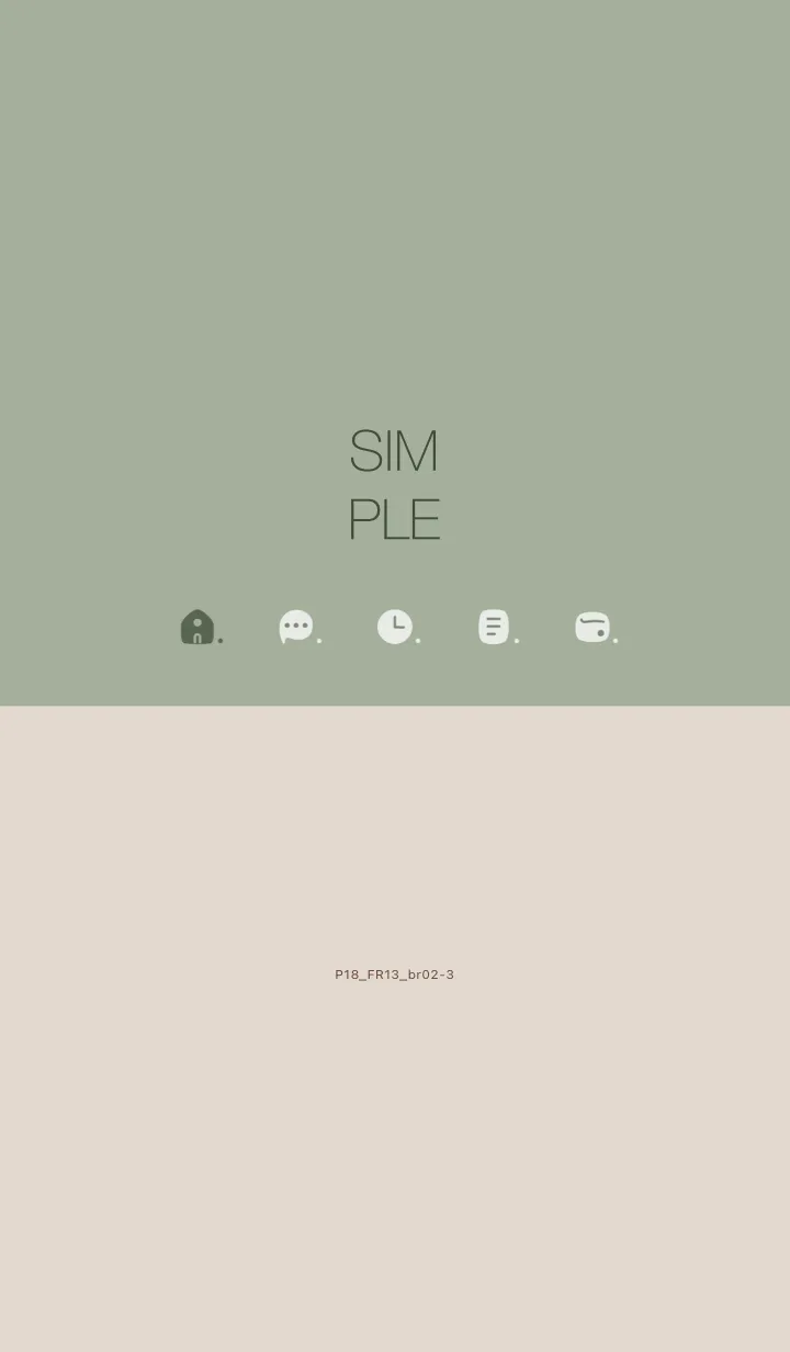 [LINE着せ替え] P18.13_スモーキーMアッシュ ブラウン2-3の画像1