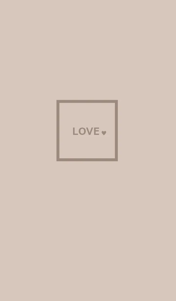 [LINE着せ替え] SIMPLE_LOVE #beige brownの画像1