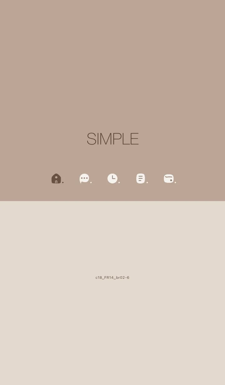 [LINE着せ替え] c18.14_ベージュ3 ブラウン2-6の画像1