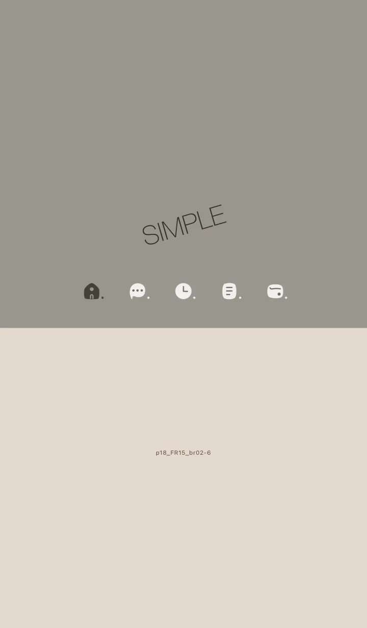 [LINE着せ替え] p18.15_スモーキーアッシュ ブラウン2-6の画像1