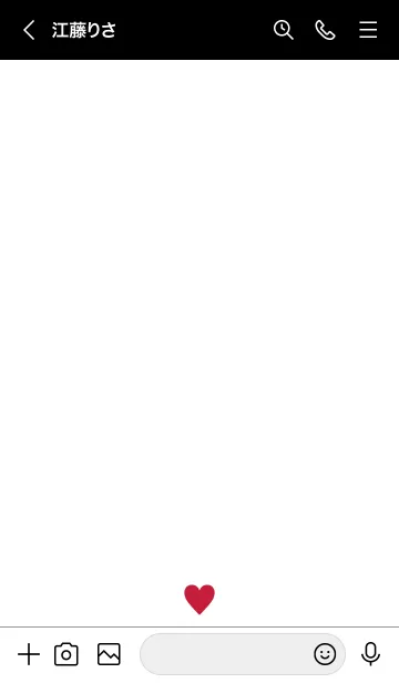 [LINE着せ替え] RED HEART WHITE - 12 -の画像3