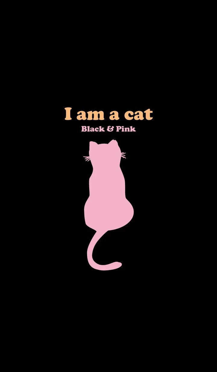 [LINE着せ替え] I am a Cat Black & Pink 10の画像1