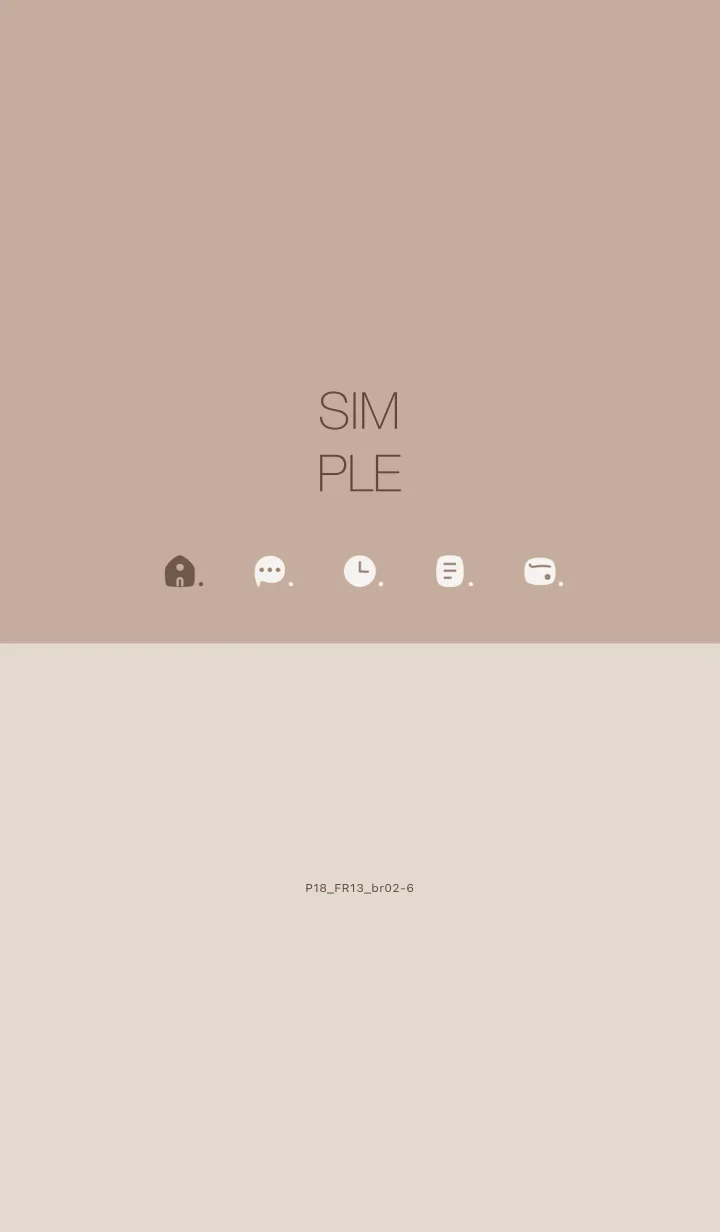 [LINE着せ替え] P18.13_ベージュ3 ブラウン2-6の画像1