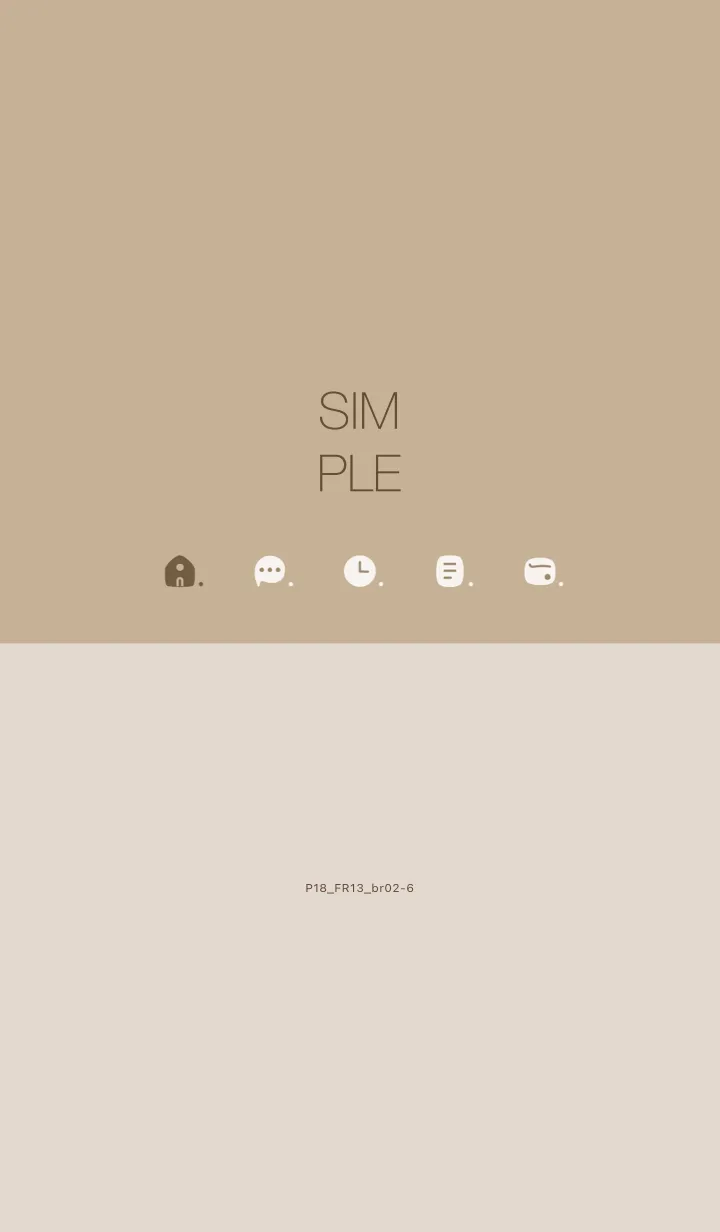 [LINE着せ替え] P18.13_ベージュ4 ブラウン2-6の画像1