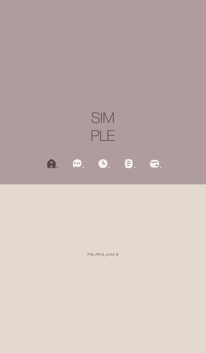 [LINE着せ替え] P18.13_ショコラ ブラウン2-6の画像1