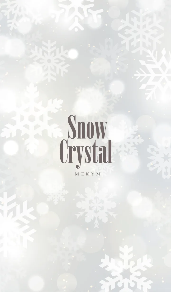 [LINE着せ替え] Snow Crystal-Whiteの画像1