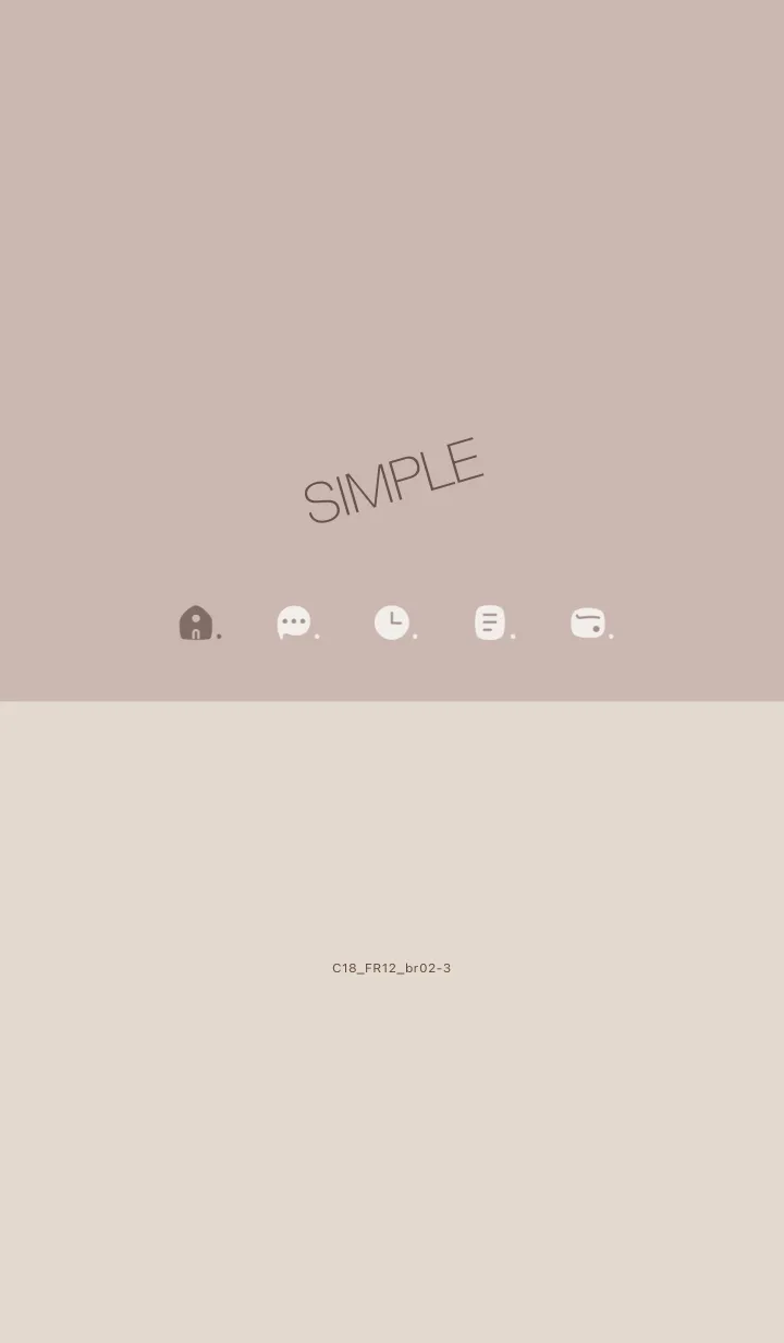 [LINE着せ替え] C18.12_ベージュ2 ブラウン2-3の画像1