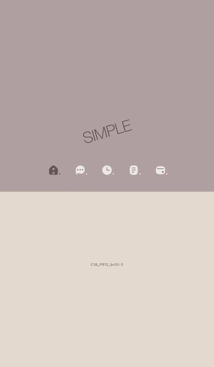 [LINE着せ替え] C18.12_ショコラ ブラウン2-3の画像1