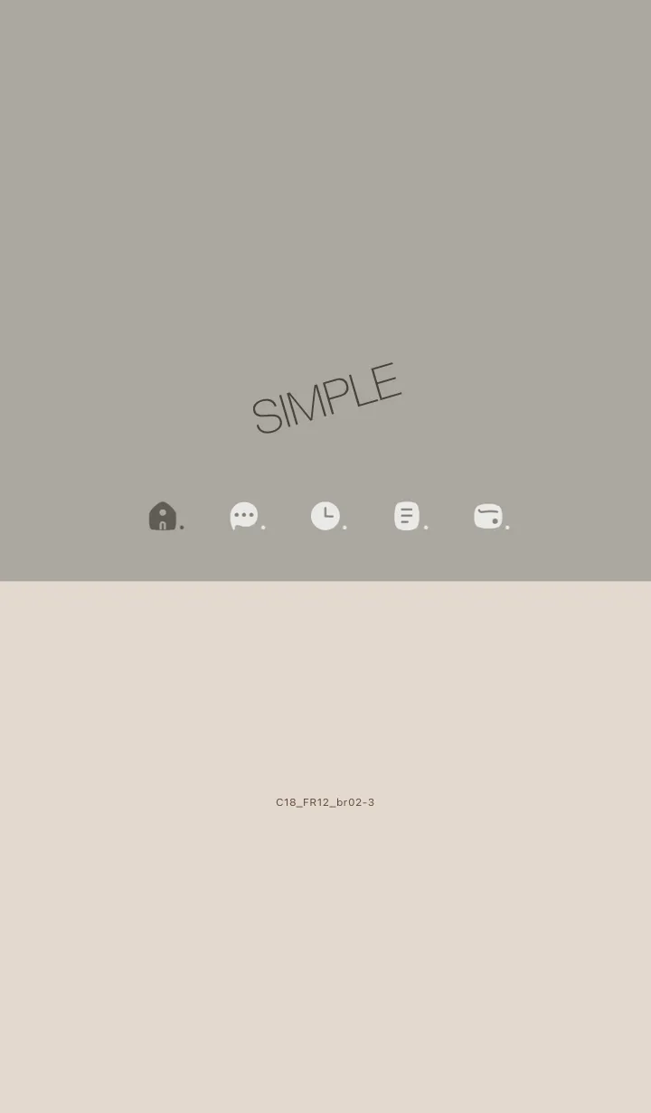 [LINE着せ替え] C18.12_スモーキーアッシュ ブラウン2-3の画像1