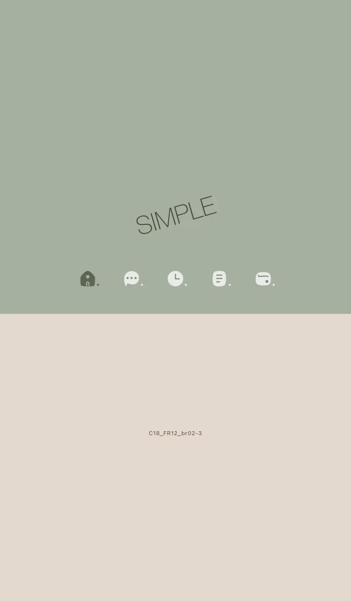 [LINE着せ替え] C18.12_スモーキーMアッシュ ブラウン2-3の画像1