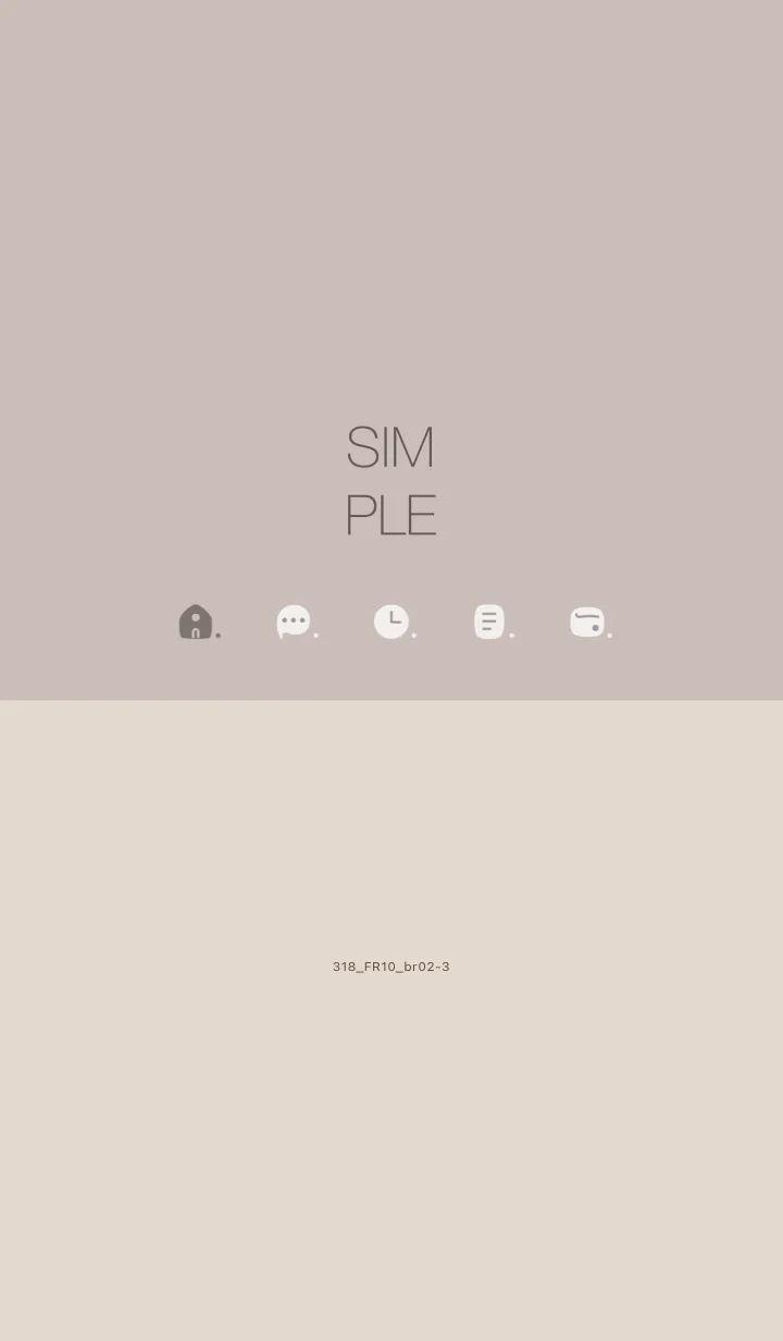 [LINE着せ替え] 318.10_ベージュ2 ブラウン2-3の画像1