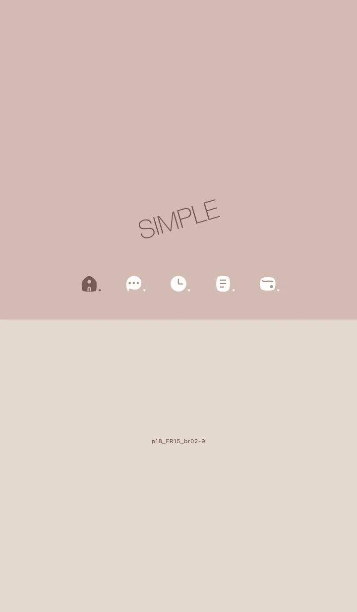 [LINE着せ替え] p18.15_ベージュ ブラウン2-9の画像1