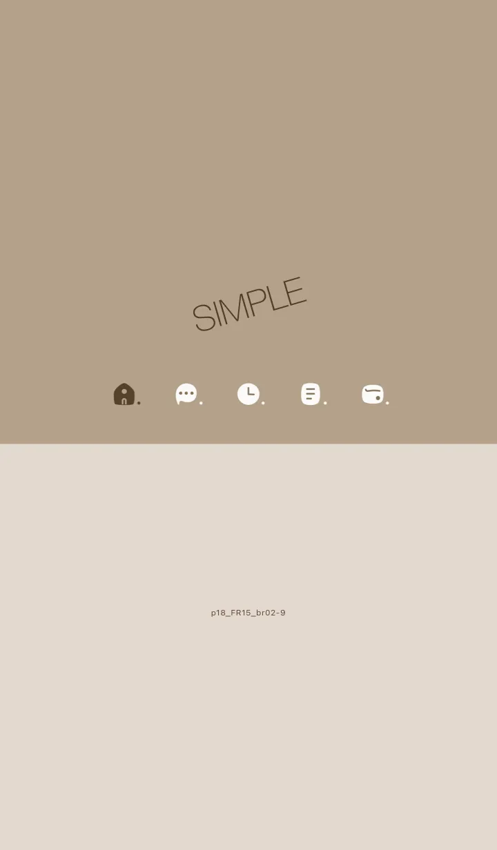 [LINE着せ替え] p18.15_ベージュ4 ブラウン2-9の画像1