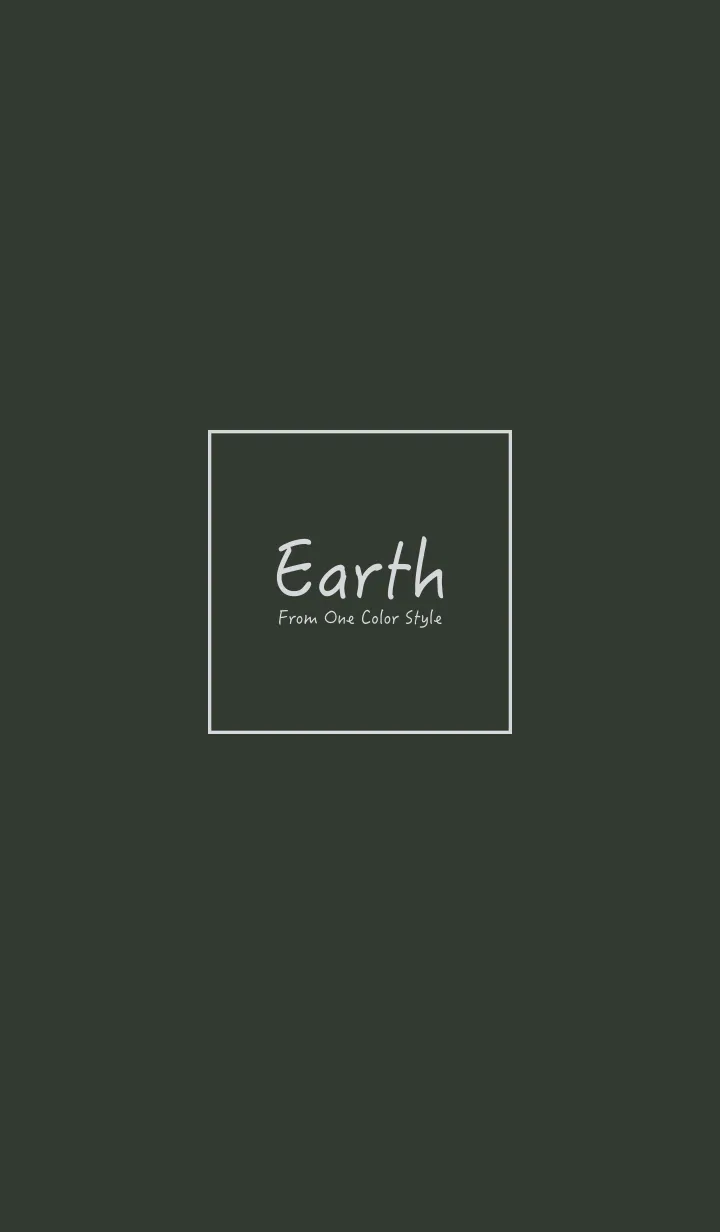 [LINE着せ替え] Earth／アースディープオリーブの画像1