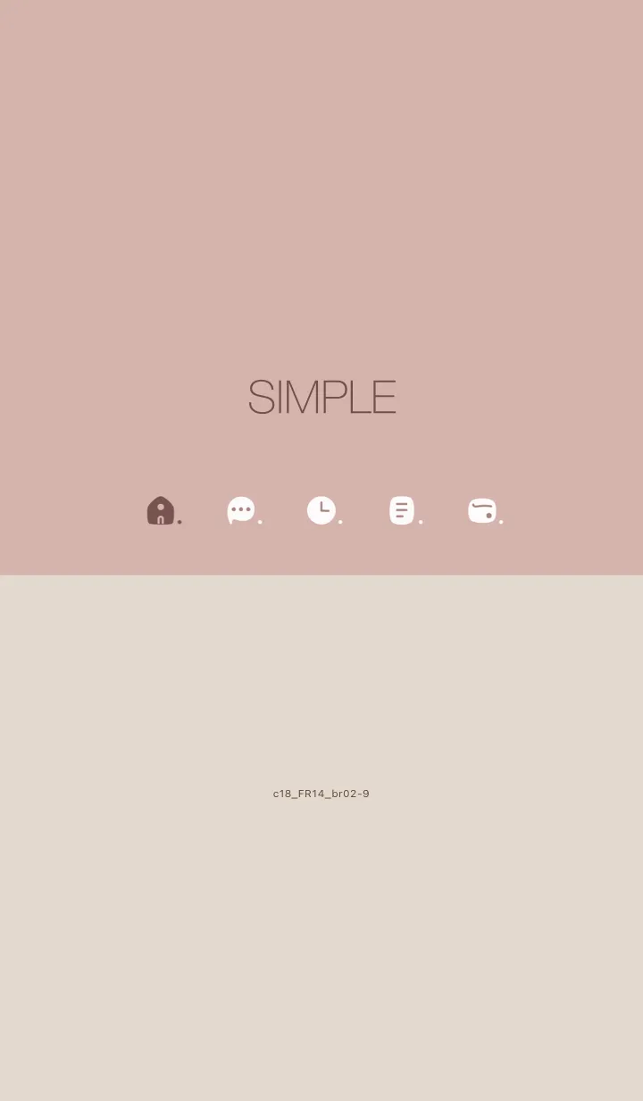 [LINE着せ替え] c18.14_ピンク ブラウン2-9の画像1