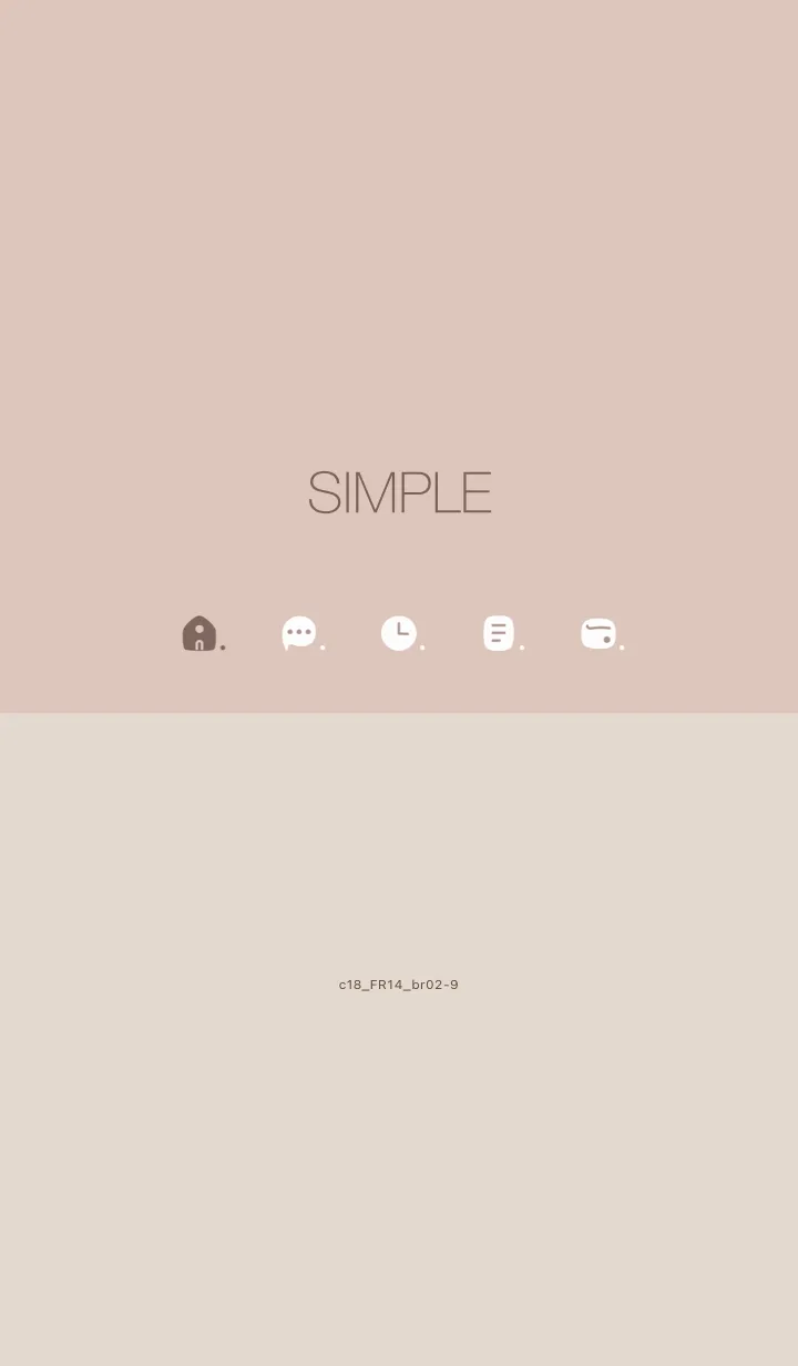 [LINE着せ替え] c18.14_ベージュ ブラウン2-9の画像1