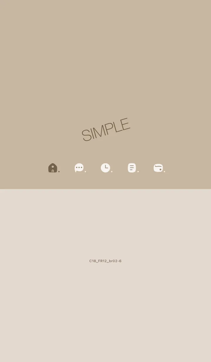 [LINE着せ替え] C18.12_ベージュ4 ブラウン2-6の画像1