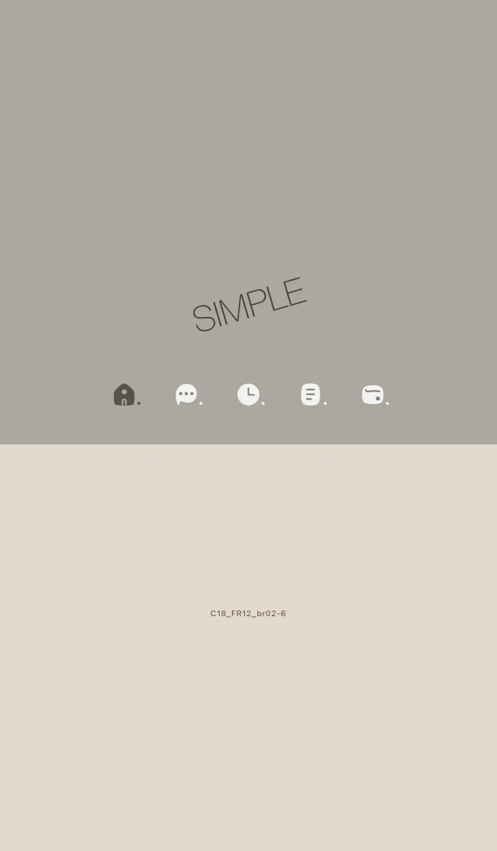 [LINE着せ替え] C18.12_スモーキーアッシュ ブラウン2-6の画像1