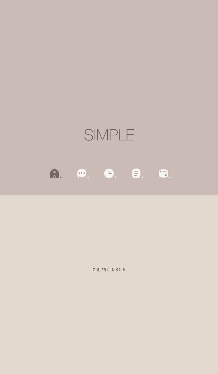 [LINE着せ替え] 718.11_ベージュ2 ブラウン2-6の画像1