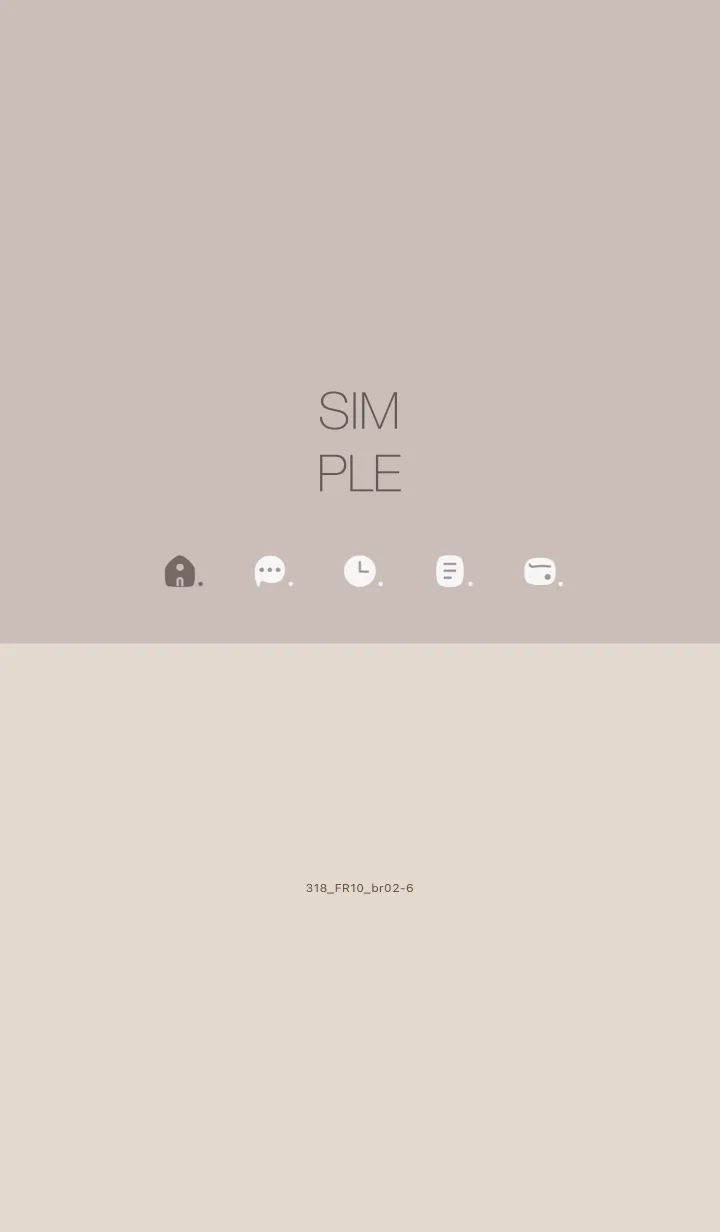 [LINE着せ替え] 318.10_ベージュ2 ブラウン2-6の画像1