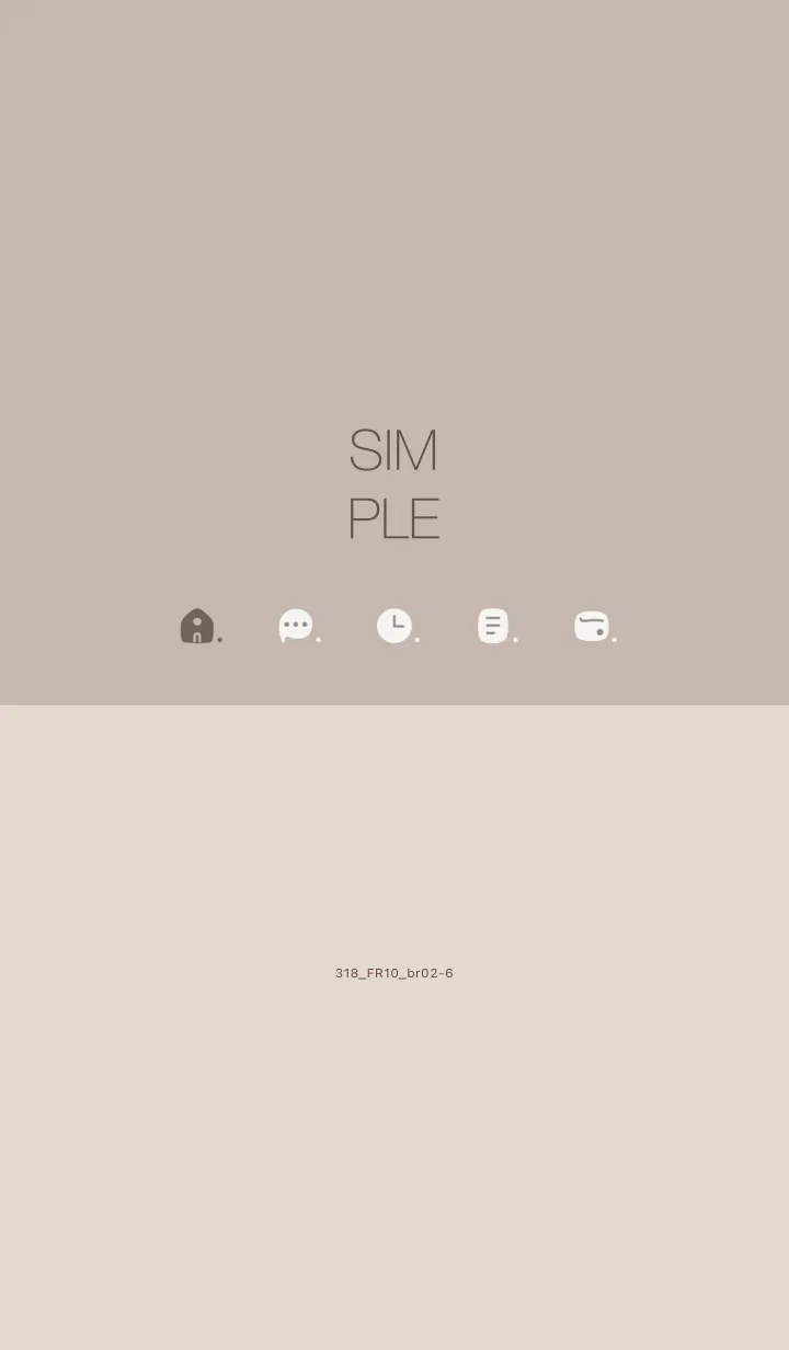 [LINE着せ替え] 318.10_ベージュ3 ブラウン2-6の画像1