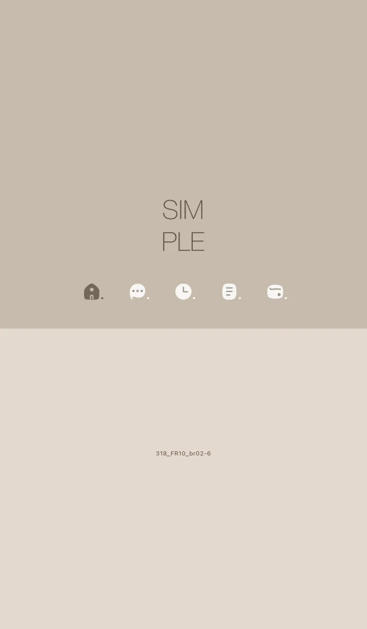 [LINE着せ替え] 318.10_ベージュ4 ブラウン2-6の画像1