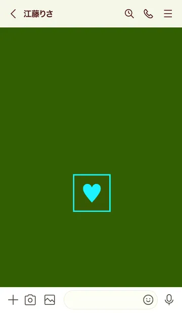 [LINE着せ替え] ボックス ハート 080の画像3