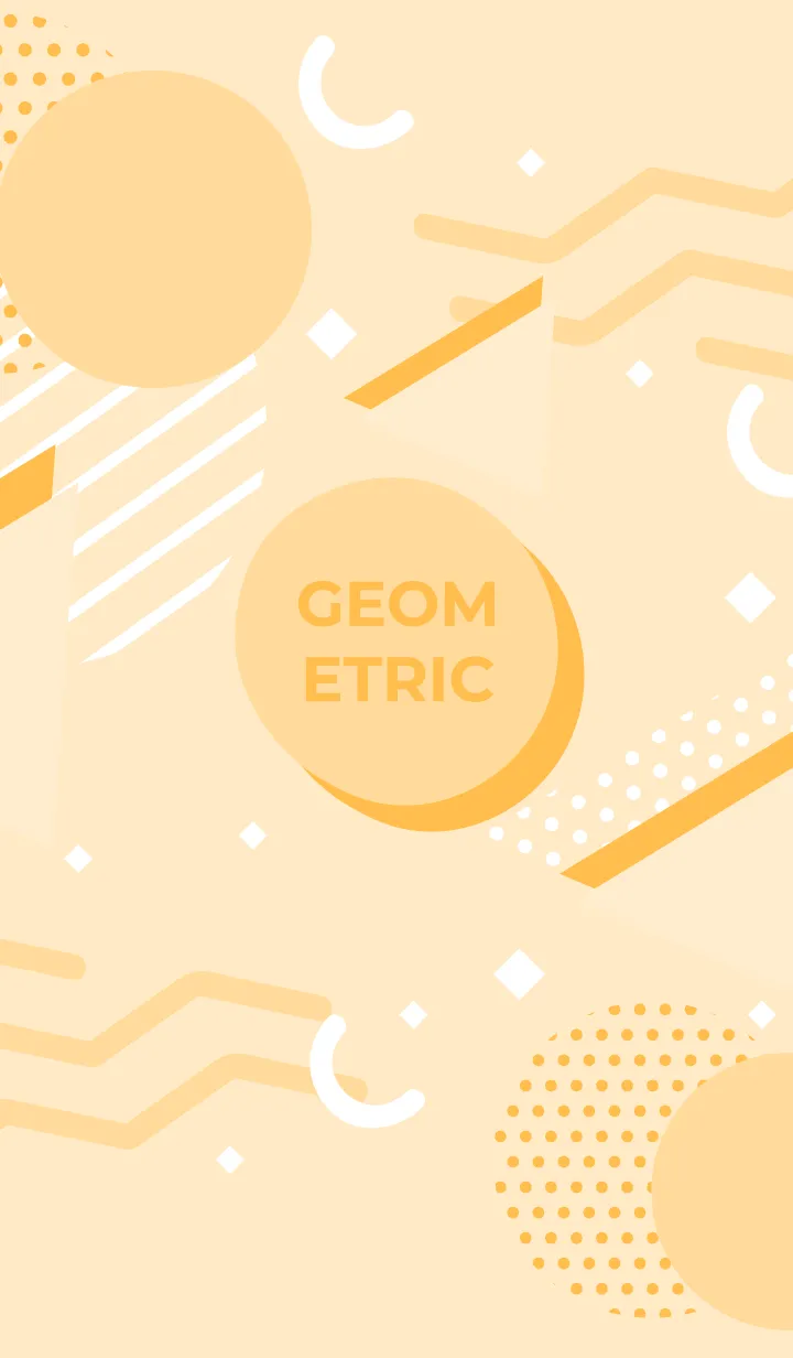 [LINE着せ替え] Geometric Sweet Bisqueの画像1