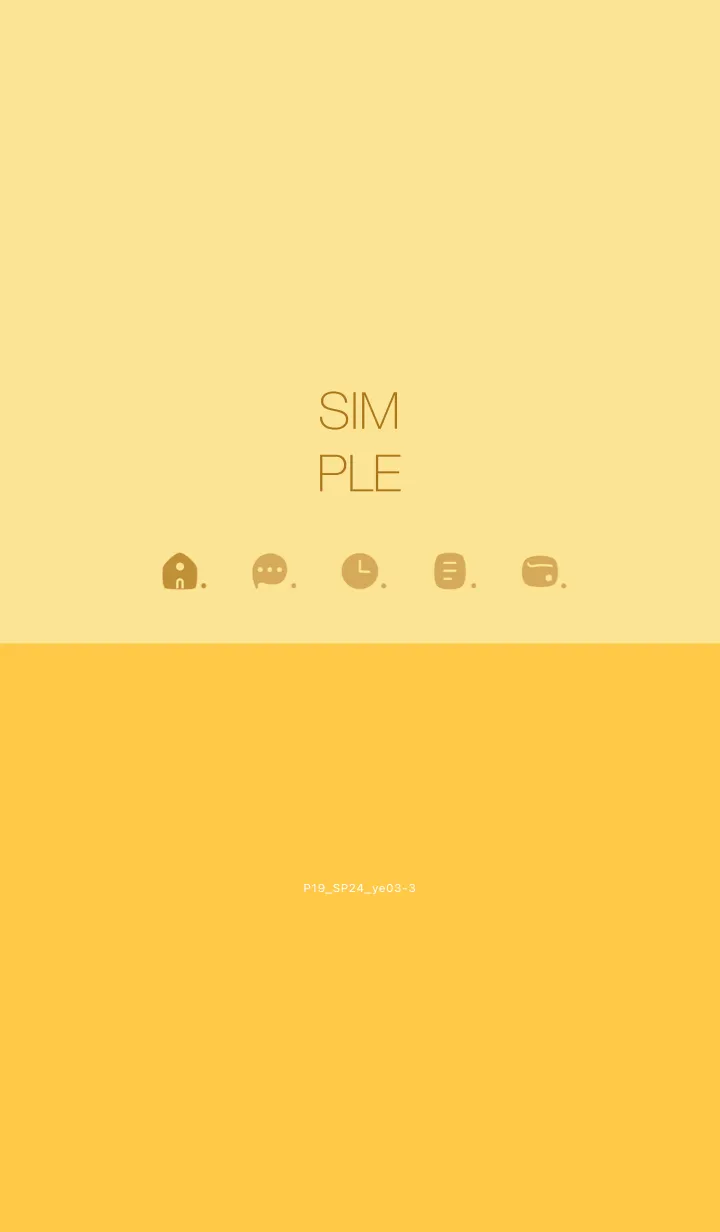 [LINE着せ替え] P19.24.イエロー3-3の画像1