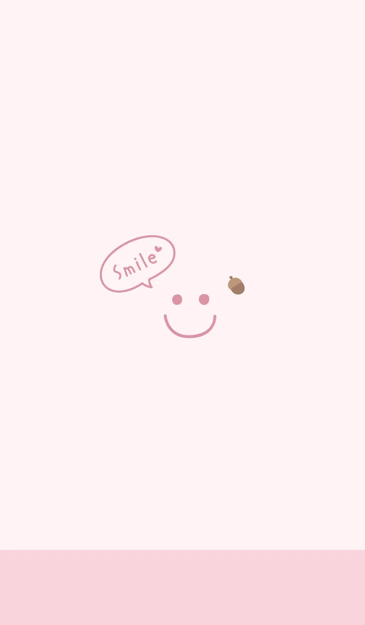[LINE着せ替え] スマイルどんぐり<ピンク>の画像1