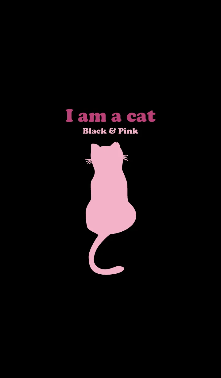 [LINE着せ替え] I am a Cat Black & Pink 11の画像1