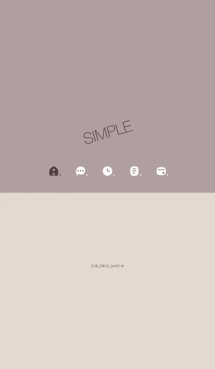 [LINE着せ替え] C18.12_ショコラ ブラウン2-9の画像1