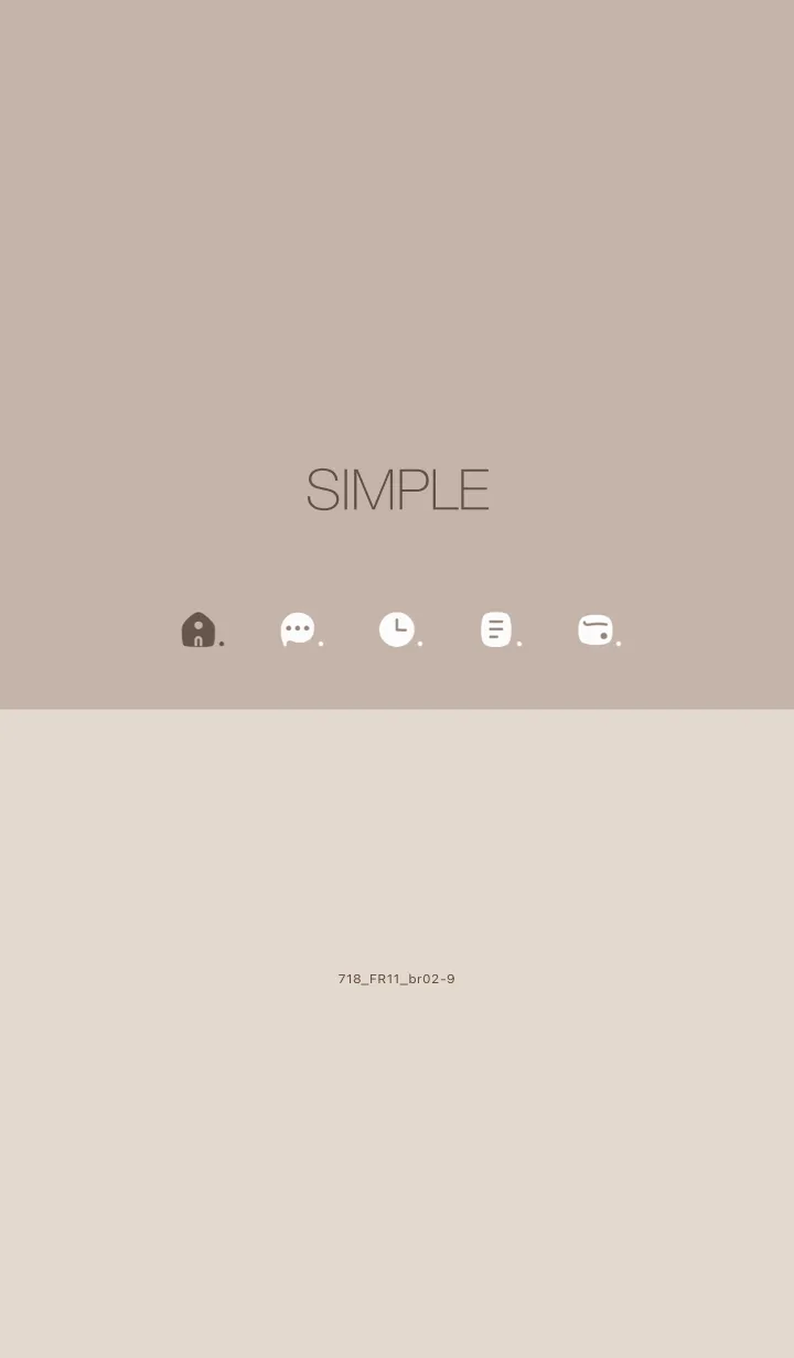 [LINE着せ替え] 718.11_ベージュ3 ブラウン2-9の画像1
