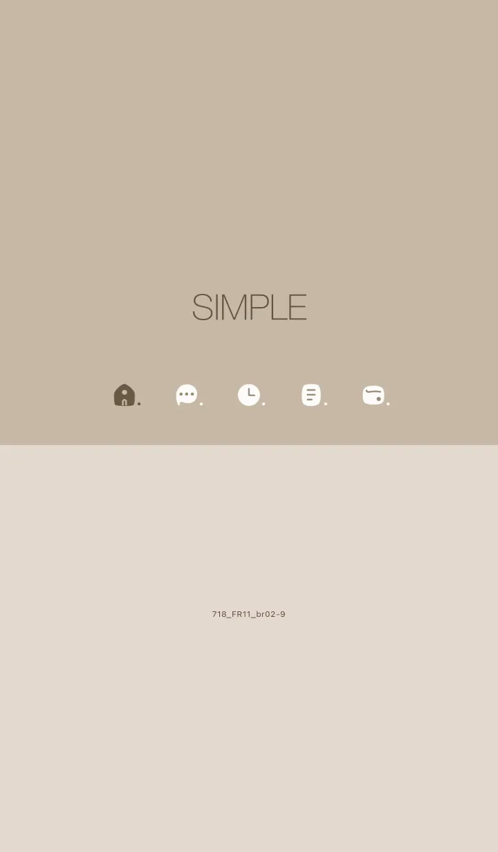 [LINE着せ替え] 718.11_ベージュ4 ブラウン2-9の画像1