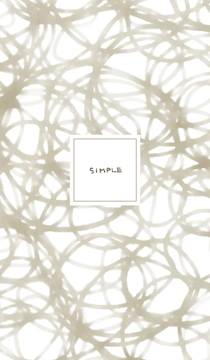 [LINE着せ替え] シンプル線くるくる茶色6の画像1