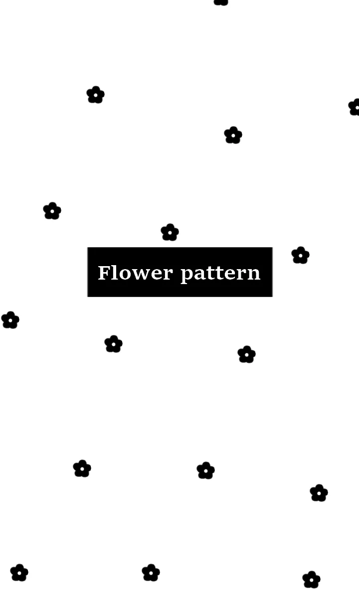 [LINE着せ替え] flower pattern #whiteの画像1