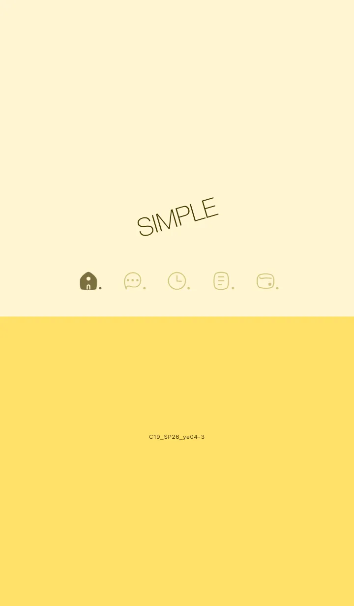 [LINE着せ替え] C19.26_イエロー4-3の画像1