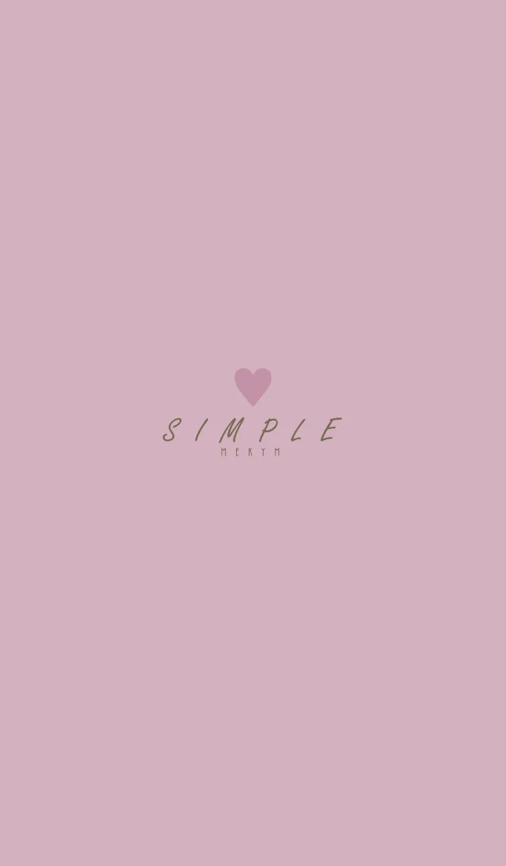 [LINE着せ替え] DUSKY PINK BROWN.SIMPLE -HEART- 38の画像1