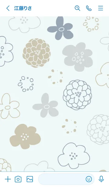 [LINE着せ替え] 花 シック11の画像3