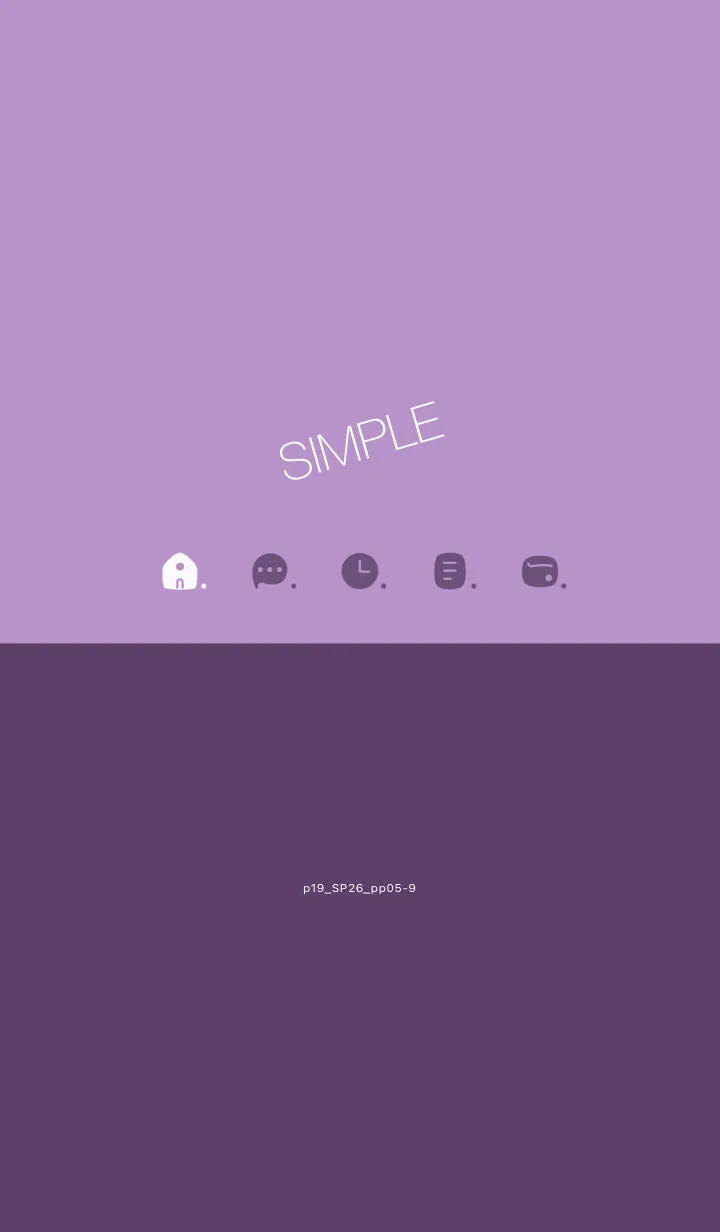 [LINE着せ替え] p19.26.パープル5-9の画像1