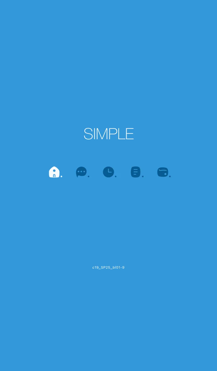 [LINE着せ替え] c19.25.ブルー1-9の画像1