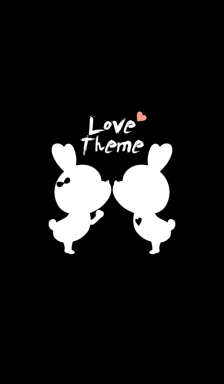 [LINE着せ替え] LOVE THEME BLACK & WHITE 3の画像1